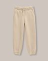Jogger Cintura Elástica Crema,CREMA